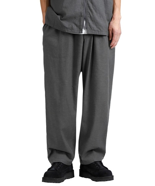 GOLD（ゴールド）の「GOLD / ゴールド：VAT DYE CHAMBRAY 1TUCK EASY PANTS：26A-GL42614[MUS]（その他パンツ・メンズ・グレー・M）」の8枚目の写真