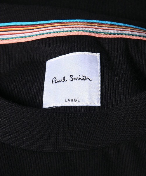 Paul Smith(ポールスミス)の「"Ink Works" エンブロイダリー Tシャツ / 263522 919T(Tシャツ/カットソー・メンズ・ブラック/オフホワイト・MEDIUM/LARGE/X-LARGE)」の4枚目の写真