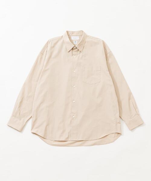 THOMAS MASON(トーマス メイソン)の「new basic THOMAS MASON LONG-SLEEVE OVER SHIRTS(シャツ/ブラウス・メンズ・ベージュ/ホワイト/ストライプ/ロイヤルブルー・LARGE/X-LARGE/MEDIUM/SMALL)」の3枚目の写真