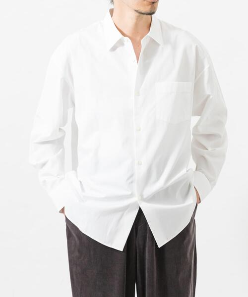 THOMAS MASON(トーマス メイソン)の「new basic THOMAS MASON LONG-SLEEVE OVER SHIRTS(シャツ/ブラウス・メンズ・ベージュ/ホワイト/ストライプ/ロイヤルブルー・LARGE/X-LARGE/MEDIUM/SMALL)」の5枚目の写真