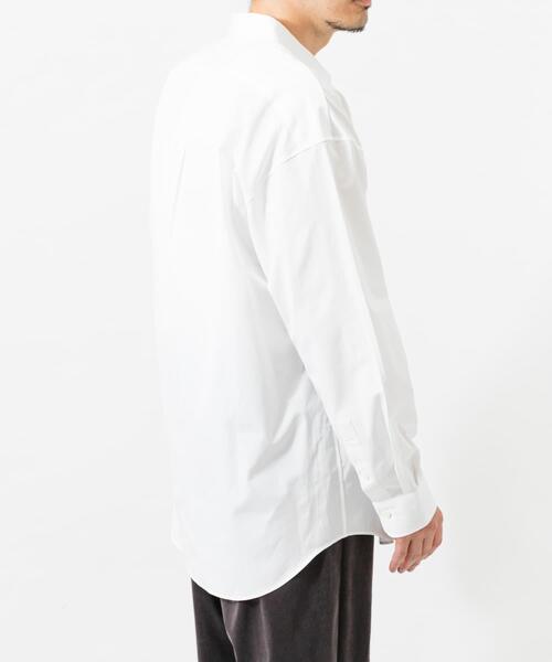 THOMAS MASON(トーマス メイソン)の「new basic THOMAS MASON LONG-SLEEVE OVER SHIRTS(シャツ/ブラウス・メンズ・ベージュ/ホワイト/ストライプ/ロイヤルブルー・LARGE/X-LARGE/MEDIUM/SMALL)」の6枚目の写真