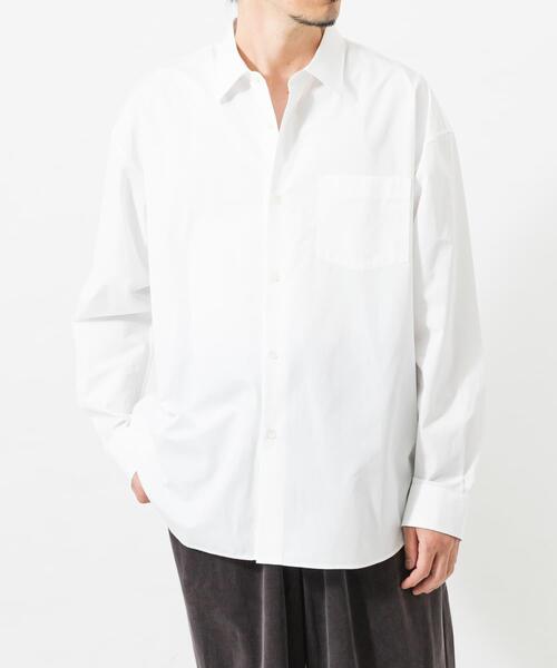 THOMAS MASON(トーマス メイソン)の「new basic THOMAS MASON LONG-SLEEVE OVER SHIRTS(シャツ/ブラウス・メンズ・ベージュ/ホワイト/ストライプ/ロイヤルブルー・LARGE/X-LARGE/MEDIUM/SMALL)」の7枚目の写真