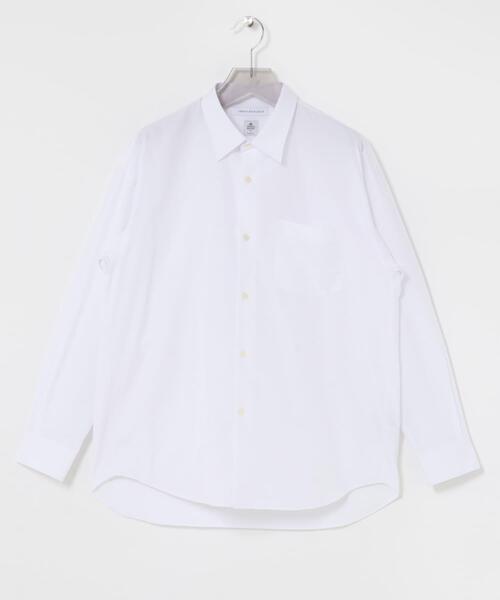 THOMAS MASON(トーマス メイソン)の「new basic THOMAS MASON LONG-SLEEVE OVER SHIRTS(シャツ/ブラウス・メンズ・ベージュ/ホワイト/ストライプ/ロイヤルブルー・LARGE/X-LARGE/MEDIUM/SMALL)」の9枚目の写真
