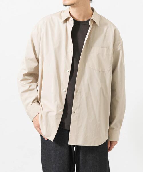 THOMAS MASON(トーマス メイソン)の「new basic THOMAS MASON LONG-SLEEVE OVER SHIRTS(シャツ/ブラウス・メンズ・ベージュ/ホワイト/ストライプ/ロイヤルブルー・LARGE/X-LARGE/MEDIUM/SMALL)」の11枚目の写真