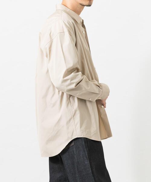 THOMAS MASON(トーマス メイソン)の「new basic THOMAS MASON LONG-SLEEVE OVER SHIRTS(シャツ/ブラウス・メンズ・ベージュ/ホワイト/ストライプ/ロイヤルブルー・LARGE/X-LARGE/MEDIUM/SMALL)」の12枚目の写真