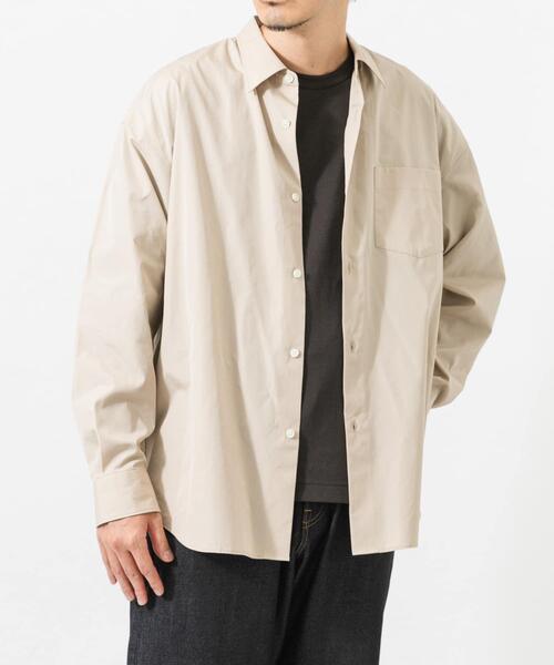 THOMAS MASON(トーマス メイソン)の「new basic THOMAS MASON LONG-SLEEVE OVER SHIRTS(シャツ/ブラウス・メンズ・ベージュ/ホワイト/ストライプ/ロイヤルブルー・LARGE/X-LARGE/MEDIUM/SMALL)」の13枚目の写真