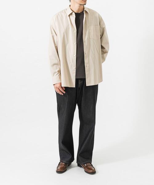 THOMAS MASON(トーマス メイソン)の「new basic THOMAS MASON LONG-SLEEVE OVER SHIRTS(シャツ/ブラウス・メンズ・ベージュ/ホワイト/ストライプ/ロイヤルブルー・LARGE/X-LARGE/MEDIUM/SMALL)」の14枚目の写真