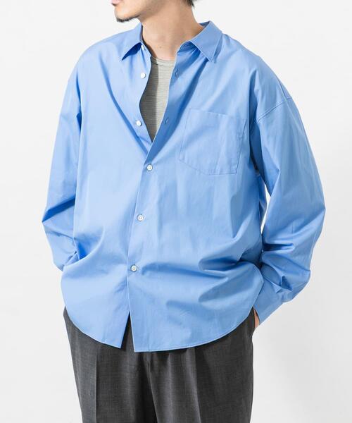 THOMAS MASON(トーマス メイソン)の「new basic THOMAS MASON LONG-SLEEVE OVER SHIRTS(シャツ/ブラウス・メンズ・ベージュ/ホワイト/ストライプ/ロイヤルブルー・LARGE/X-LARGE/MEDIUM/SMALL)」の17枚目の写真