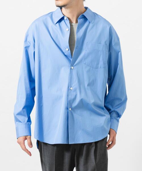 THOMAS MASON(トーマス メイソン)の「new basic THOMAS MASON LONG-SLEEVE OVER SHIRTS(シャツ/ブラウス・メンズ・ベージュ/ホワイト/ストライプ/ロイヤルブルー・LARGE/X-LARGE/MEDIUM/SMALL)」の19枚目の写真