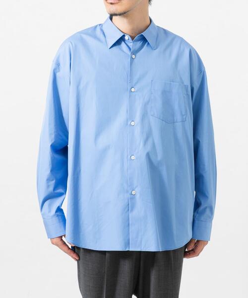 THOMAS MASON(トーマス メイソン)の「new basic THOMAS MASON LONG-SLEEVE OVER SHIRTS(シャツ/ブラウス・メンズ・ベージュ/ホワイト/ストライプ/ロイヤルブルー・LARGE/X-LARGE/MEDIUM/SMALL)」の22枚目の写真