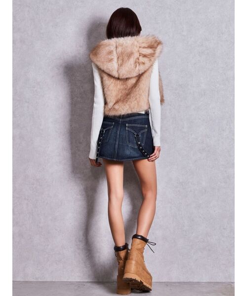 GYDA(ジェイダ)の「BRONZE GLOW PLATFORMレースアップショートブーツ(ブーツ・レディース・ブラック/キャメル・LARGE/MEDIUM/SMALL)」の14枚目の写真