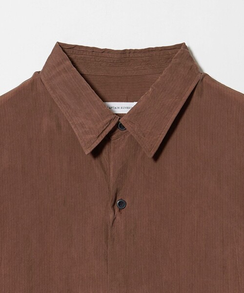 Kaptain Sunshine(キャプテン サンシャイン)の「<KAPTAIN SUNSHINE> CPR SHIRT/シャツ(シャツ/ブラウス・メンズ・ブラック/ワイン・4/3)」の4枚目の写真