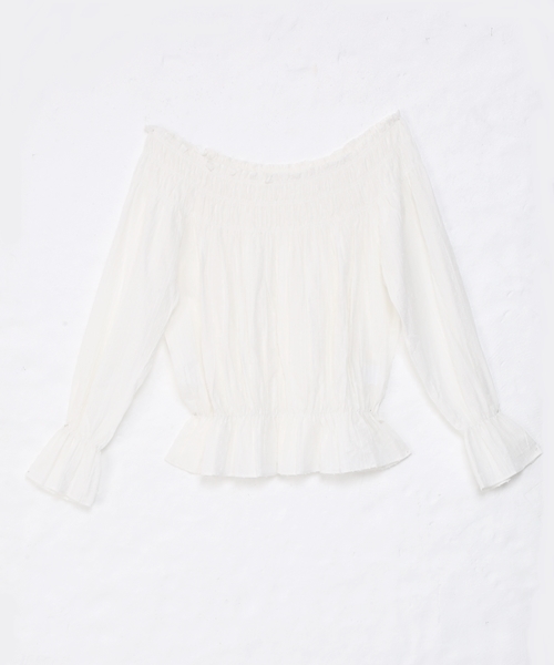 Chico（チコ）の「2WAYカラミチュニック（シャツ/ブラウス・レディース・ホワイト/モスグリーン/ブルー系その他・FREE）」の6枚目の写真