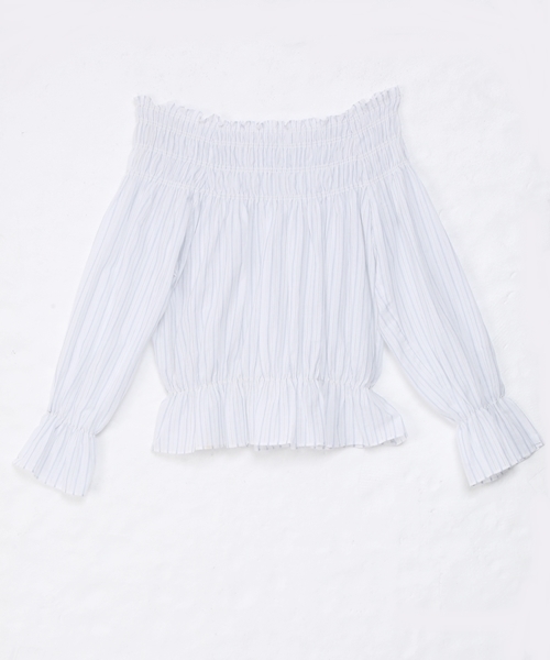 Chico（チコ）の「2WAYカラミチュニック（シャツ/ブラウス・レディース・ホワイト/モスグリーン/ブルー系その他・FREE）」の8枚目の写真