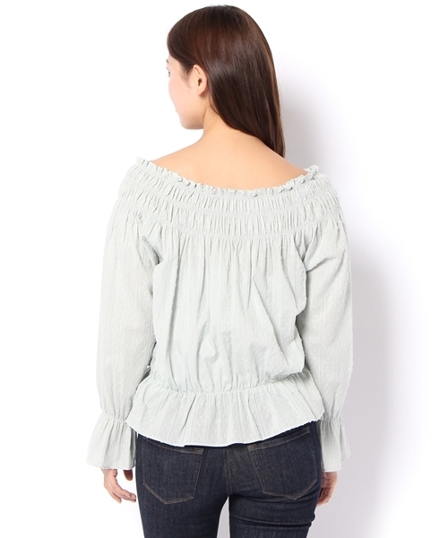 Chico（チコ）の「2WAYカラミチュニック（シャツ/ブラウス・レディース・ホワイト/モスグリーン/ブルー系その他・FREE）」の10枚目の写真