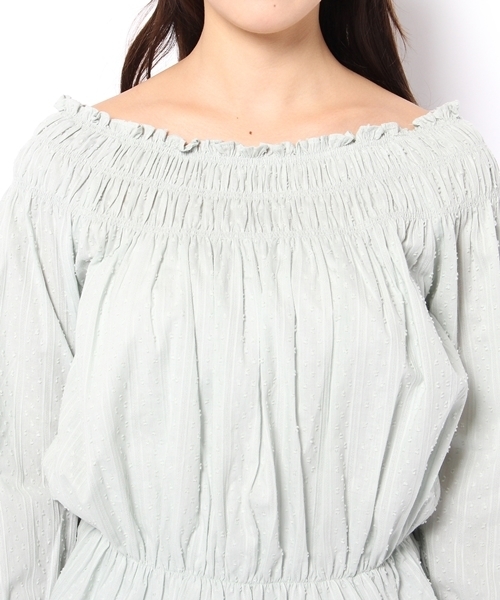 Chico（チコ）の「2WAYカラミチュニック（シャツ/ブラウス・レディース・ホワイト/モスグリーン/ブルー系その他・FREE）」の11枚目の写真