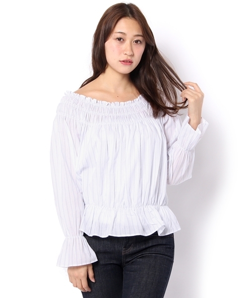 Chico（チコ）の「2WAYカラミチュニック（シャツ/ブラウス・レディース・ホワイト/モスグリーン/ブルー系その他・FREE）」の19枚目の写真