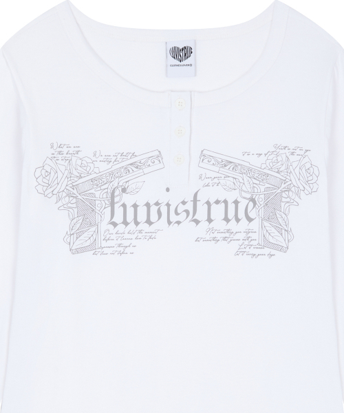 LUVISTRUE(ラヴイズトゥルー)の「RL DOUBLE GUN LONG SLEEVE(WHITE)(Tシャツ/カットソー・レディース・その他・FREE)」の5枚目の写真