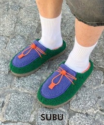 SUBU（スブ）の「SUBU / DOTS FROZZO / Blue&Green / WINTER SANDAL / スブ / ウィンターサンダル（サンダル）」