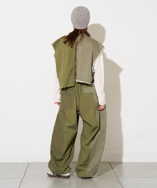 etsinta(エシンタ)の「【etsinta】ミリタリーパッチワークバルーンパンツ(その他パンツ・レディース・オリーブ/カーキ・ONE SIZE)」の16枚目の写真