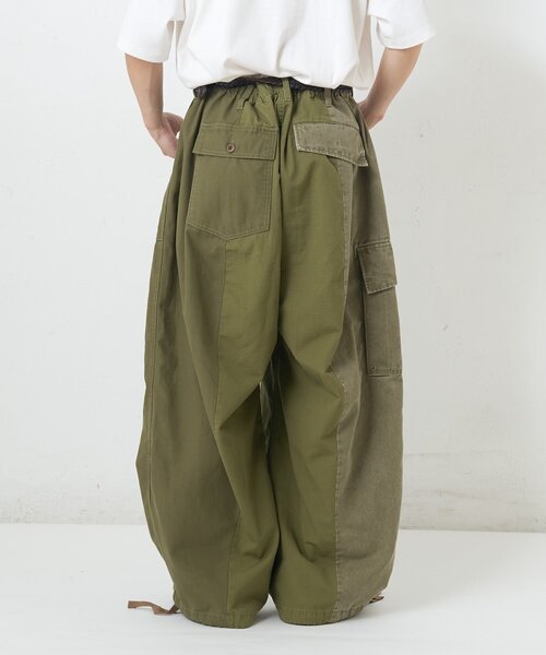 etsinta(エシンタ)の「【etsinta】ミリタリーパッチワークバルーンパンツ(その他パンツ・レディース・オリーブ/カーキ・ONE SIZE)」の9枚目の写真