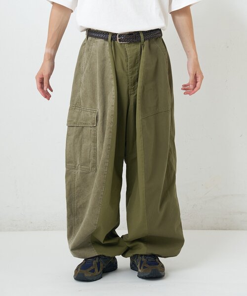 etsinta(エシンタ)の「【etsinta】ミリタリーパッチワークバルーンパンツ(その他パンツ・レディース・オリーブ/カーキ・ONE SIZE)」の6枚目の写真