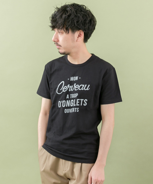 URBAN RESEARCH(アーバンリサーチ)の「ムーブドコットンクルーネックプリントTシャツ(Tシャツ/カットソー・メンズ・ブラック/グレー/ホワイト/ネイビー・LARGE/MEDIUM)」の16枚目の写真