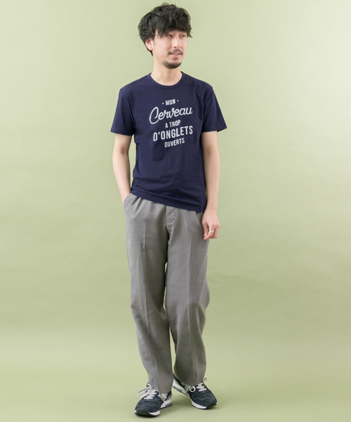 URBAN RESEARCH(アーバンリサーチ)の「ムーブドコットンクルーネックプリントTシャツ(Tシャツ/カットソー・メンズ・ブラック/グレー/ホワイト/ネイビー・LARGE/MEDIUM)」の8枚目の写真