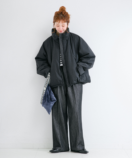 WILD THINGS(ワイルドシングス)の「手洗い可 / WILD THINGS / ワイルドシングス *B.C STOCK 別注 HAPPY JACKET(その他アウター・レディース・ベージュ/ブラック・SMALL/MEDIUM)」の3枚目の写真