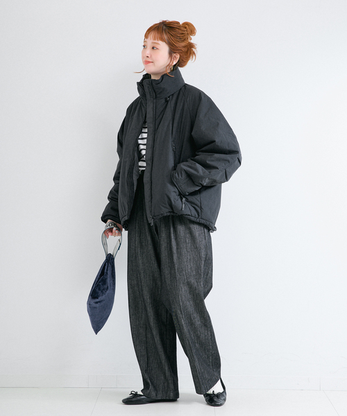 WILD THINGS(ワイルドシングス)の「手洗い可 / WILD THINGS / ワイルドシングス *B.C STOCK 別注 HAPPY JACKET(その他アウター・レディース・ベージュ/ブラック・SMALL/MEDIUM)」の4枚目の写真