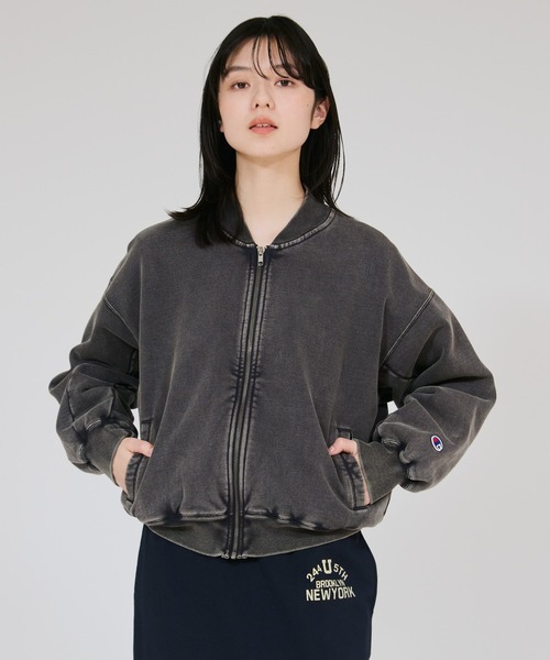 Champion(チャンピオン)の「【Champion/チャンピオン】レディース ジップスウェットカーディガン(スウェット・レディース・ブルー系その他3/ダークネイビー・MEDIUM/LARGE)」の1枚目の写真