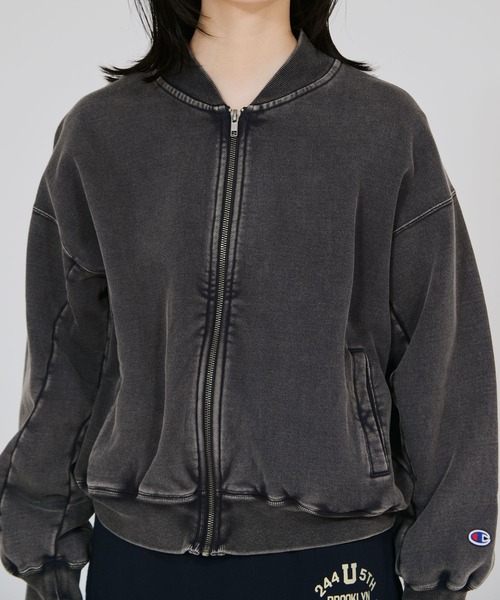 Champion(チャンピオン)の「【Champion/チャンピオン】レディース ジップスウェットカーディガン(スウェット・レディース・ブルー系その他3/ダークネイビー・MEDIUM/LARGE)」の3枚目の写真