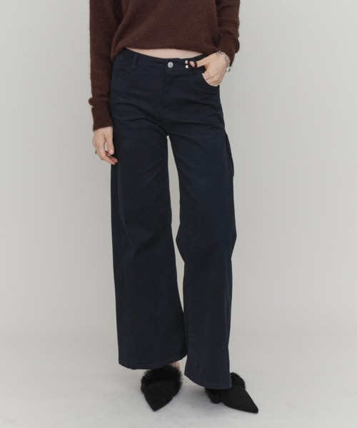 Rohwel（ローウェル）の「Straight Work Pants / ストレートワークパンツ（その他パンツ・レディース・ブラック/ネイビー/ブラウン/カーキ・SMALL/MEDIUM）」の4枚目の写真