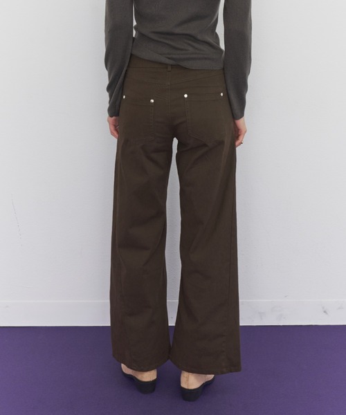 Rohwel（ローウェル）の「Straight Work Pants / ストレートワークパンツ（その他パンツ・レディース・ブラック/ネイビー/ブラウン/カーキ・SMALL/MEDIUM）」の10枚目の写真