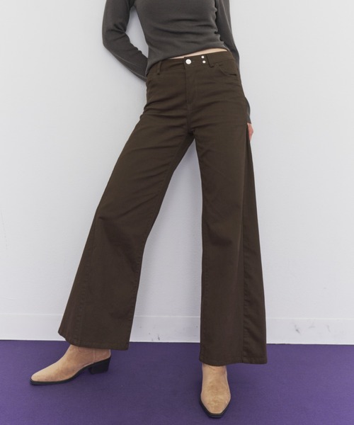Rohwel（ローウェル）の「Straight Work Pants / ストレートワークパンツ（その他パンツ・レディース・ブラック/ネイビー/ブラウン/カーキ・SMALL/MEDIUM）」の7枚目の写真