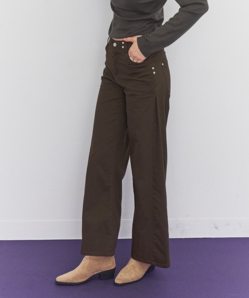 Rohwel（ローウェル）の「Straight Work Pants / ストレートワークパンツ（その他パンツ・レディース・ブラック/ネイビー/ブラウン/カーキ・SMALL/MEDIUM）」の9枚目の写真