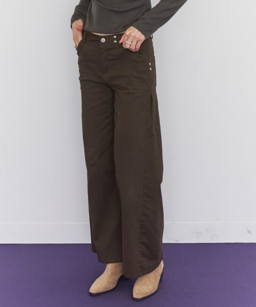 Rohwel（ローウェル）の「Straight Work Pants / ストレートワークパンツ（その他パンツ・レディース・ブラック/ネイビー/ブラウン/カーキ・SMALL/MEDIUM）」の8枚目の写真