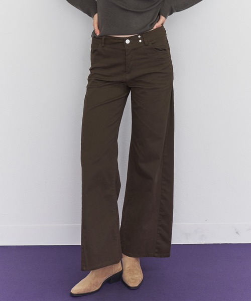 Rohwel（ローウェル）の「Straight Work Pants / ストレートワークパンツ（その他パンツ・レディース・ブラック/ネイビー/ブラウン/カーキ・SMALL/MEDIUM）」の5枚目の写真