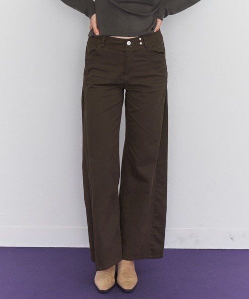 Rohwel（ローウェル）の「Straight Work Pants / ストレートワークパンツ（その他パンツ・レディース・ブラック/ネイビー/ブラウン/カーキ・SMALL/MEDIUM）」の6枚目の写真