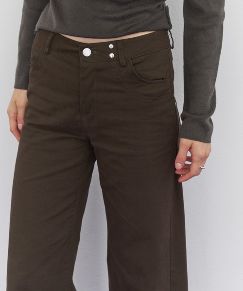 Rohwel（ローウェル）の「Straight Work Pants / ストレートワークパンツ（その他パンツ・レディース・ブラック/ネイビー/ブラウン/カーキ・SMALL/MEDIUM）」の12枚目の写真