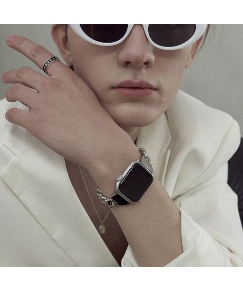 SILVERTAG（シルバータグ）の「APPLE WATCH STRAP MINI AST-1352DC Apple Watch用ストラップ 艶あり 38 mm 40 mm 41 mm 42 mm（デジタル腕時計・メンズ・その他・LARGE/MEDIUM/SMALL/X-LARGE/XX-LARGE/XXXL）」の4枚目の写真