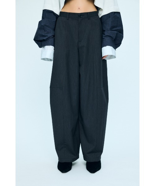nagonstans(ナゴンスタンス)の「oval wide pants(その他パンツ・レディース・チャコールグレー/ダークネイビー・MEDIUM/SMALL)」の2枚目の写真