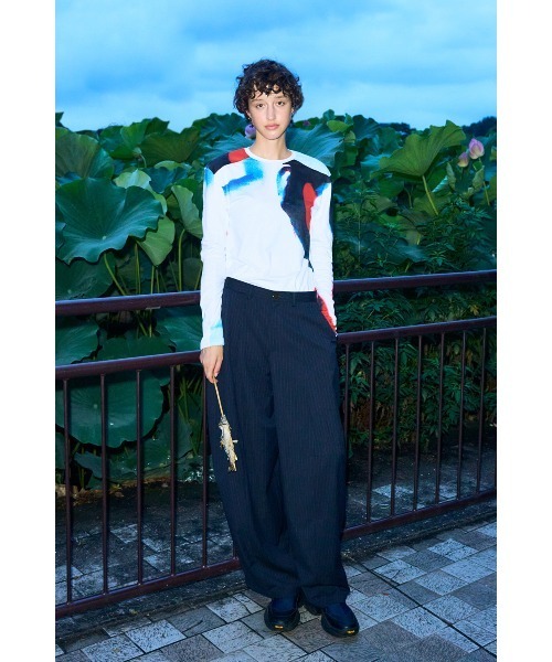 nagonstans(ナゴンスタンス)の「oval wide pants(その他パンツ・レディース・チャコールグレー/ダークネイビー・MEDIUM/SMALL)」の9枚目の写真