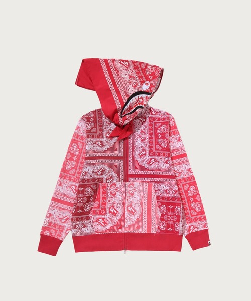 PAISLEY PATTERN SHARK FULL ZIP HOODIE（パーカー）｜A BATHING APE