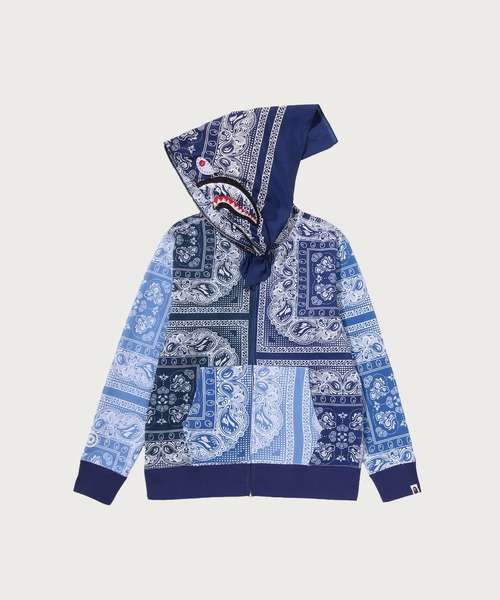 PAISLEY PATTERN SHARK FULL ZIP HOODIE(パーカー)|A BATHING APE PAISLEY PATTERN SHARK FULL ZIP HOODIE(パーカー)|A BATHING APE