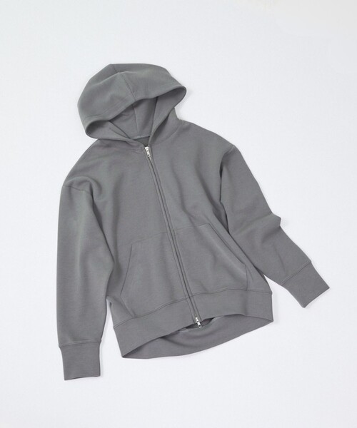 abahouse mavie（アバハウスマヴィ）の「ｼﾙｷｰﾀﾞﾝﾎﾞｰﾙﾊﾟｰｶｰ（Tシャツ/カットソー・レディース・チャコールグレー/アイボリー・フリー）」の2枚目の写真