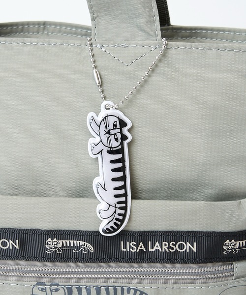 Lisa Larson（リサラーソン）の「【LISA LARSON（リサ・ラーソン）】 はっ水 軽量 ナイロン スケッチねこ リュックサック LTNA-08（ショルダーバッグ・レディース・ブラック/グレー/ネイビー・ONE SIZE）」の12枚目の写真