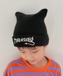 THRASHER（スラッシャー）の「Devil Tail LOGO　スクエアニットキャップ（ニットキャップ/ビーニー）」