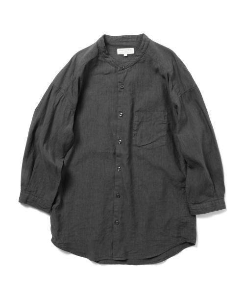 B:MING by BEAMS(ビーミングバイビームス)の「ビーミング by ビームス / コットンリネンバンドカラー8分袖シャツ(シャツ/ブラウス・メンズ・ホワイト/ナチュラル/ブラック系その他/オリーブ・SMALL/X-LARGE/LARGE/MEDIUM)」の3枚目の写真