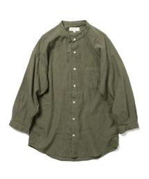 B:MING by BEAMS | ビーミング by ビームス / コットンリネンバンドカラー8分袖シャツ(シャツ/ブラウス)
